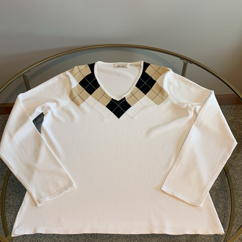 EP Pro Argyle Vintage Sweater Size L - Picture 12 of 16
